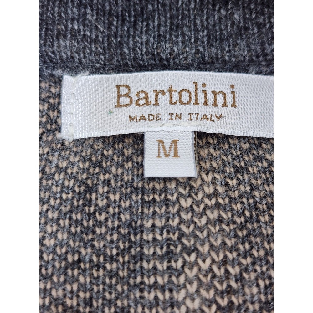 Bartolini Cardigan Sweater Size M Made in Italy Wool Viscose Cashmere Blend - Picture 3 of 6